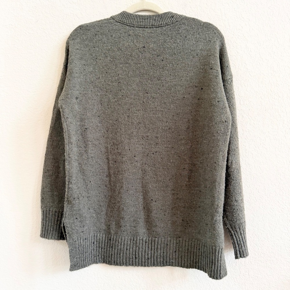 Madewell Womens Green Donegal Wool Blend V-Neck Pullover Sweater Size S Small - Picture 11 of 11